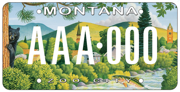 Montana license plate