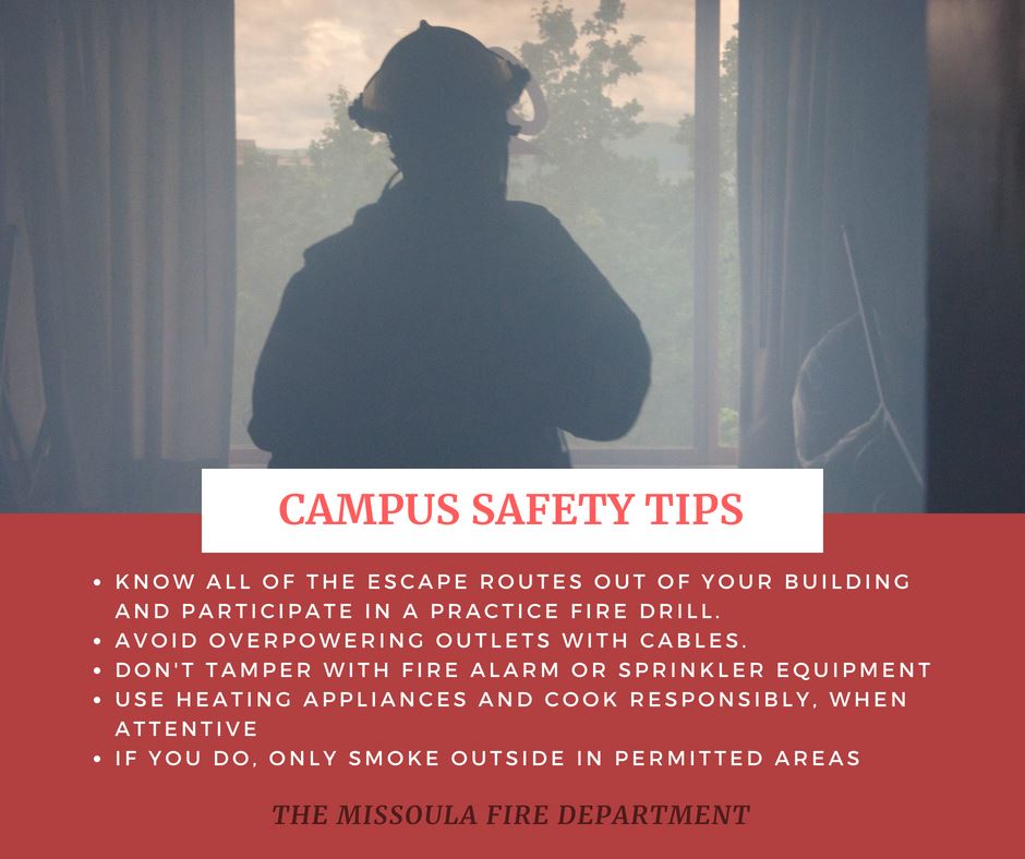 Campus Safety Info-graphic for first time college students