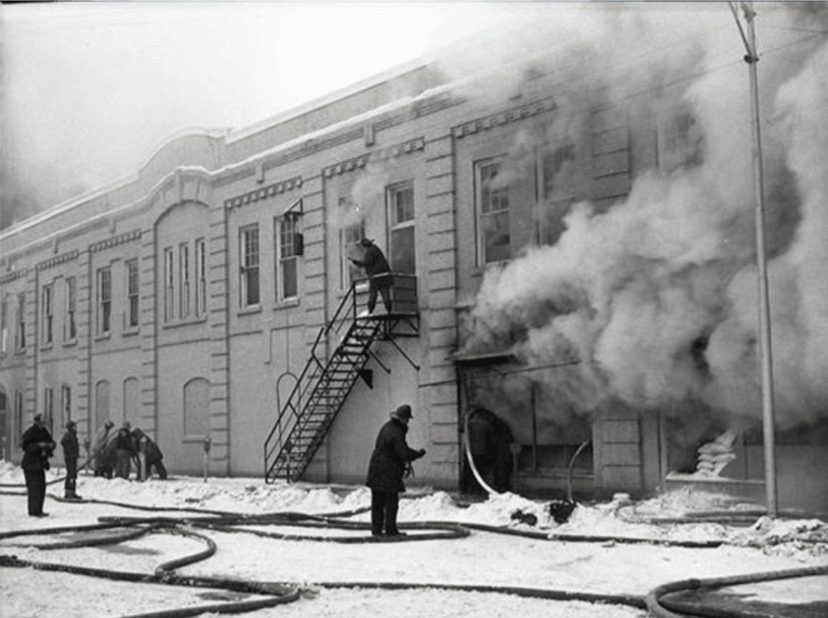 Ormesher Grocery Store Fire on Main street, 12/30/1951