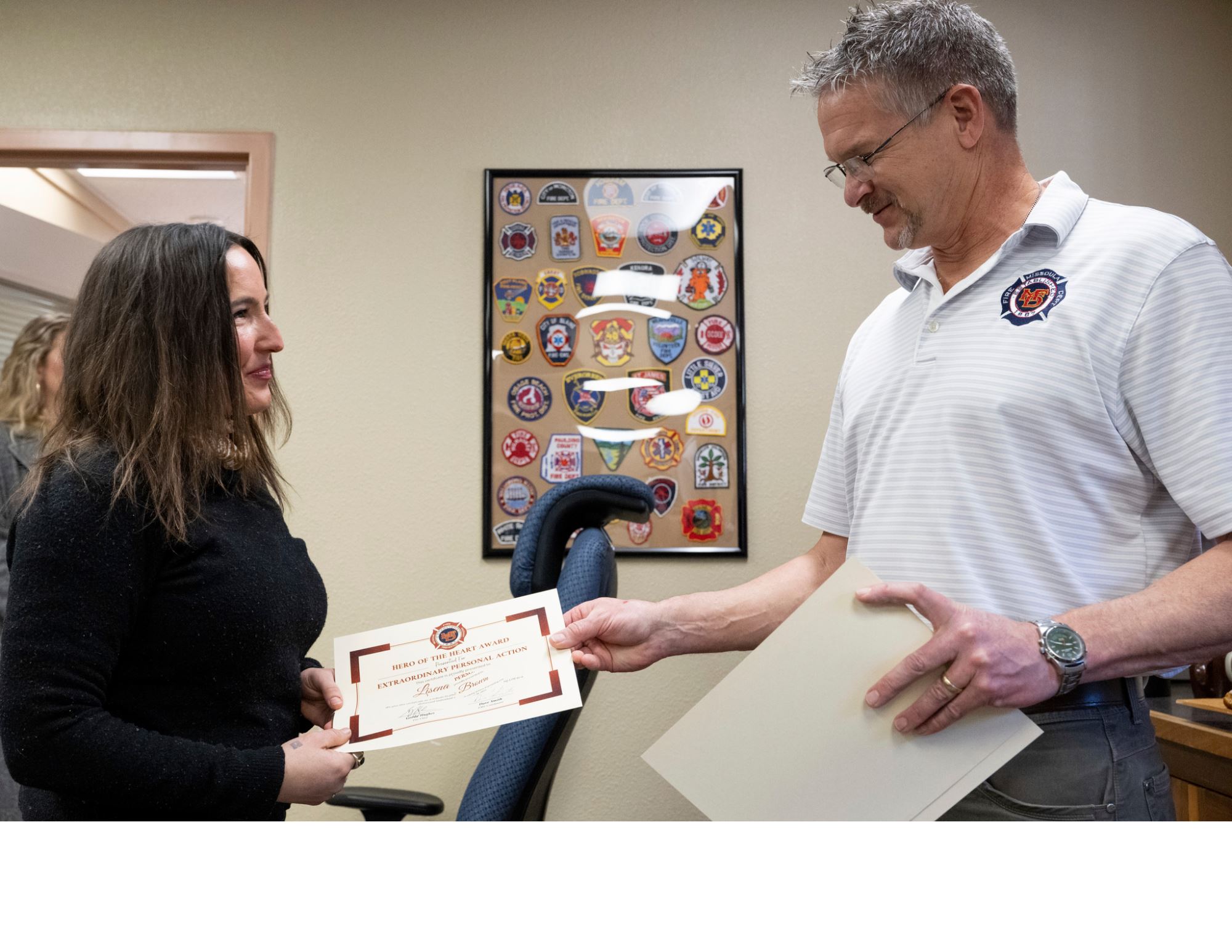 LISENA and CHIEF HUGHES