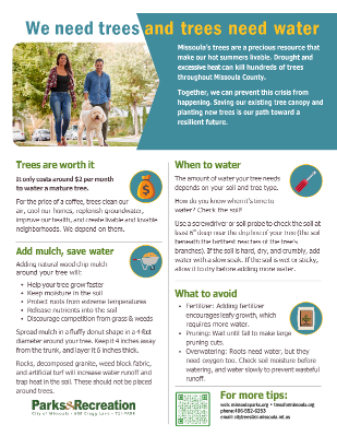 Tree Care Tips handout