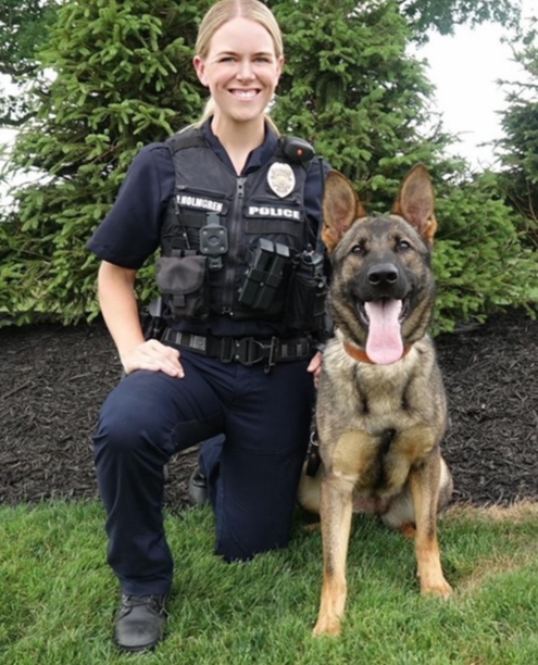 Officer Holmgren and K9 Lux